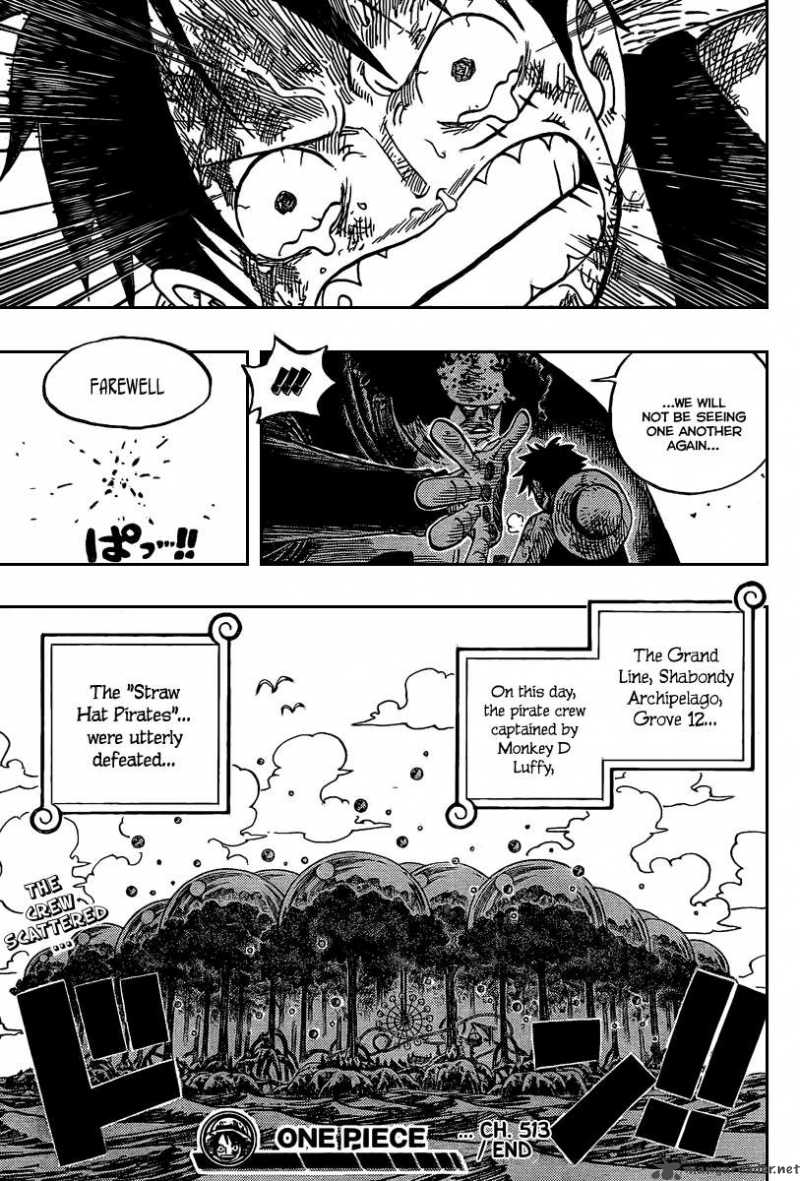 One Piece Chapter 513 page 18 - Chapter 513: Beyond Rescue!!!
