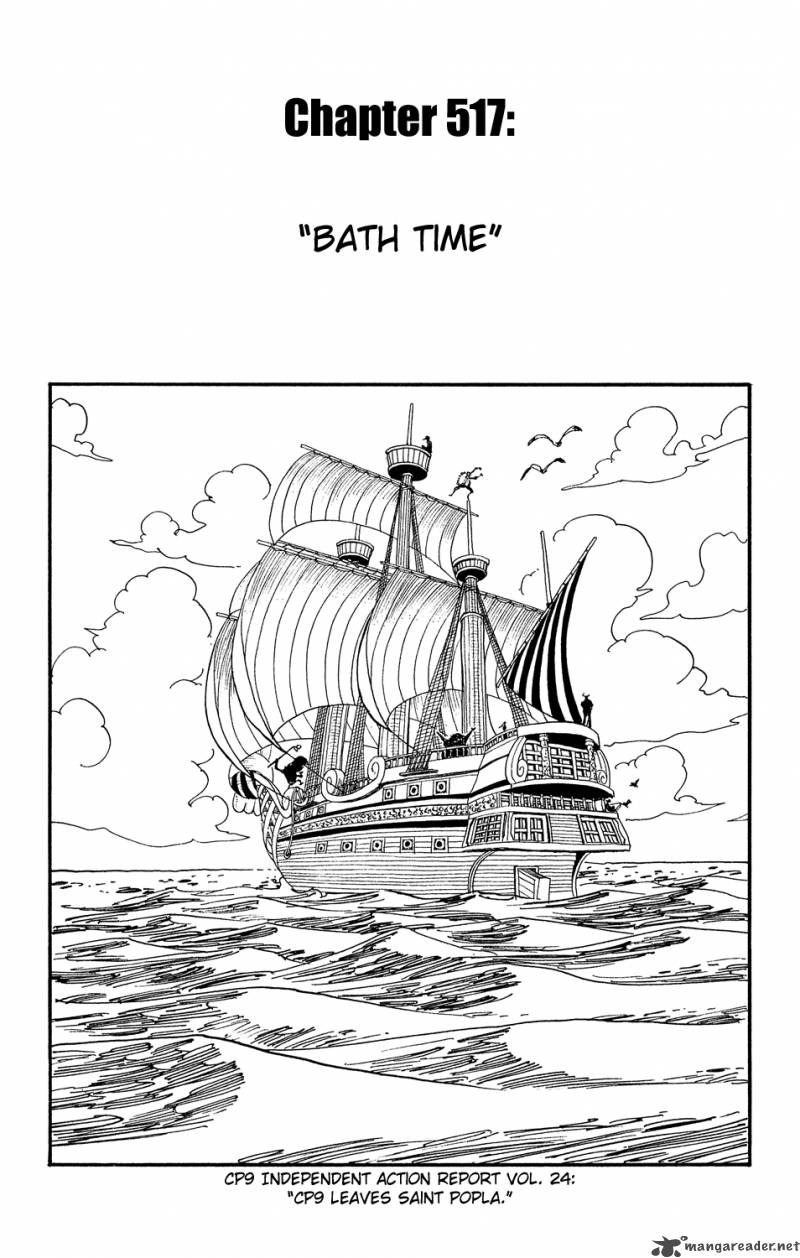 One Piece Chapter 517 page 1 - Chapter 517: Bathing