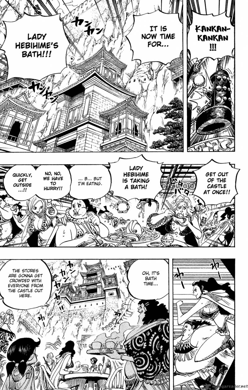 One Piece Chapter 517 page 13 - Chapter 517: Bathing