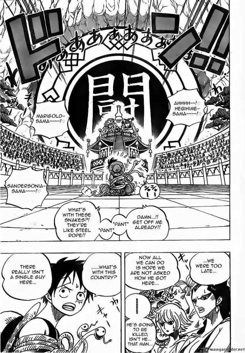One Piece Chapter 518 page 7 - Chapter 518: The Arena