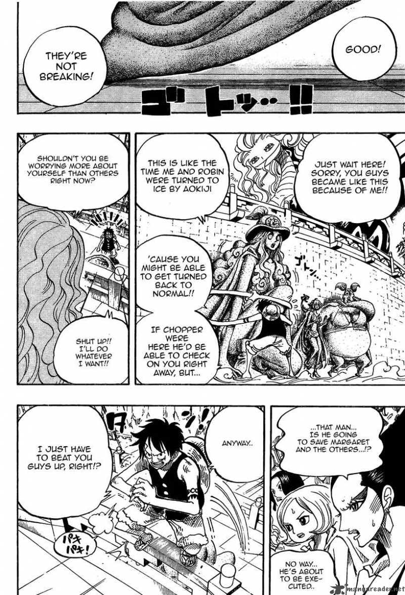 One Piece Chapter 519 page 4 - Chapter 519: A King's Disposition