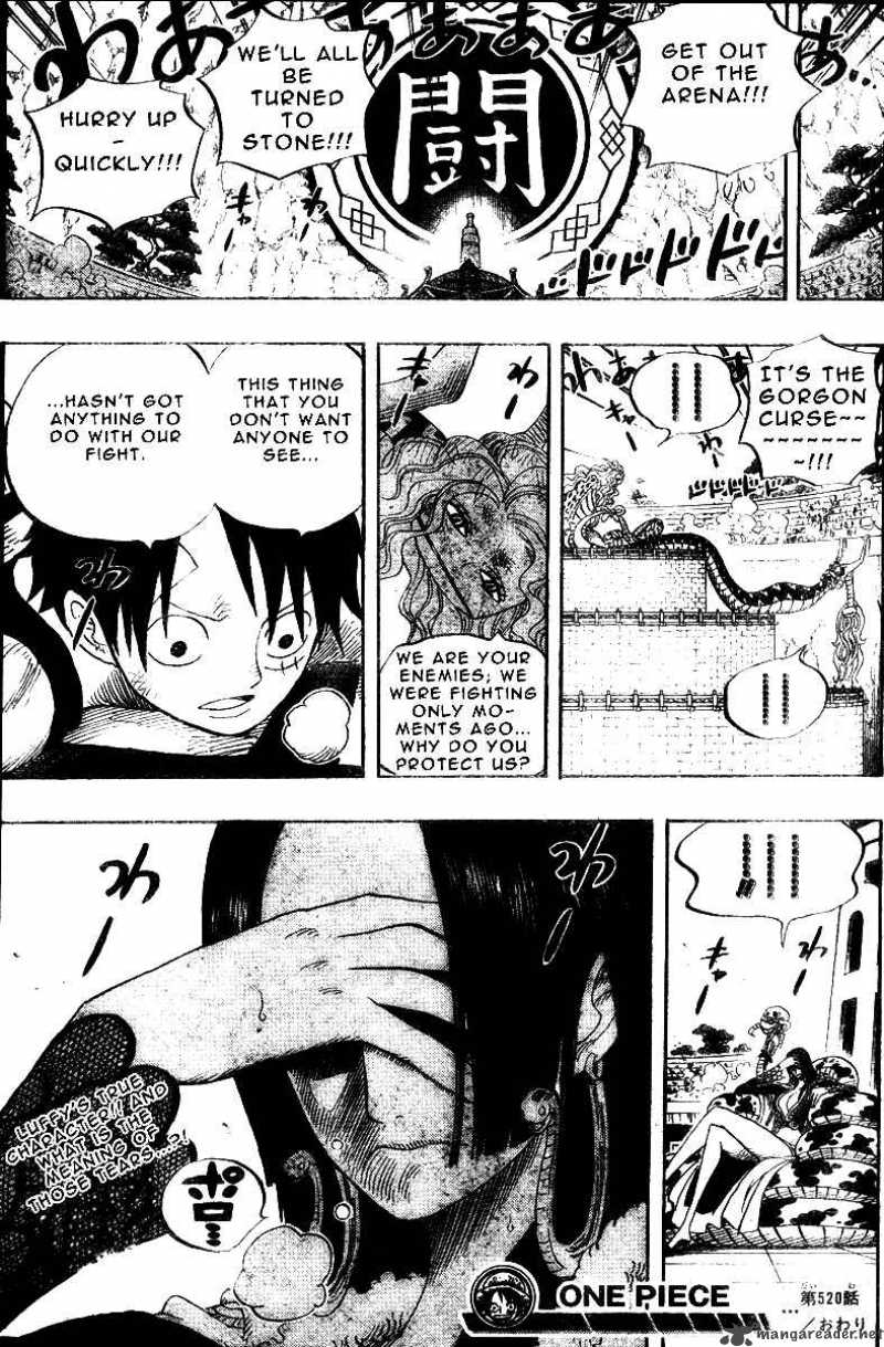 One Piece Chapter 520 page 17 - Chapter 520: Eye of the Gorgon