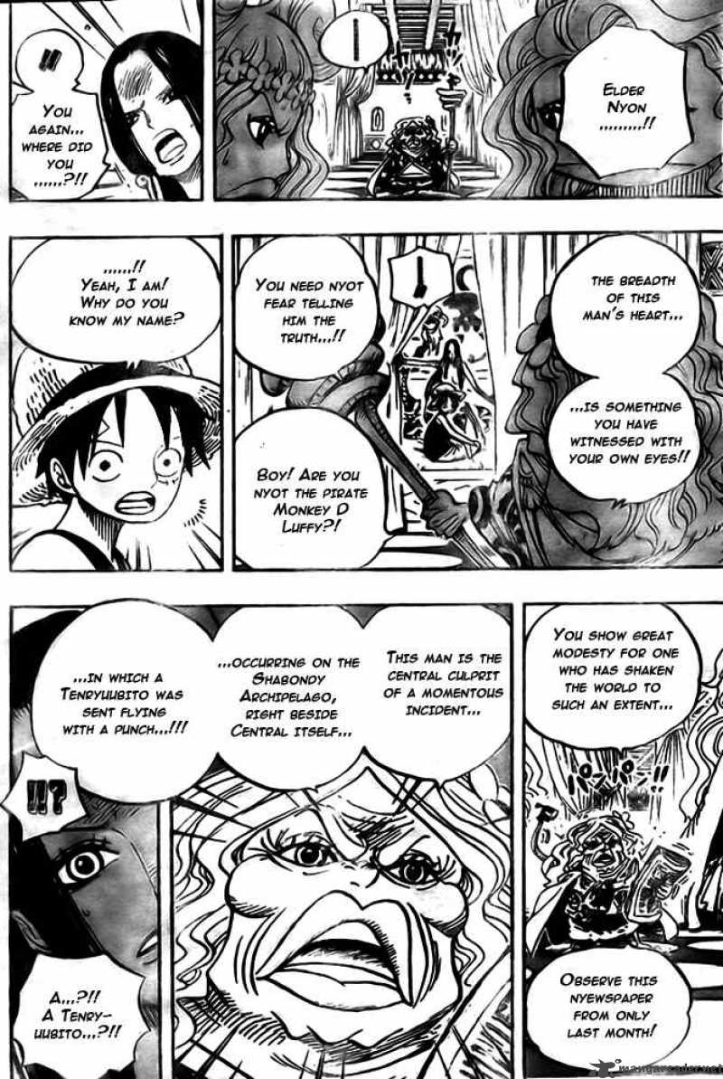 One Piece Chapter 521 page 10 - Chapter 521: Hoof of the Celestial Dragon