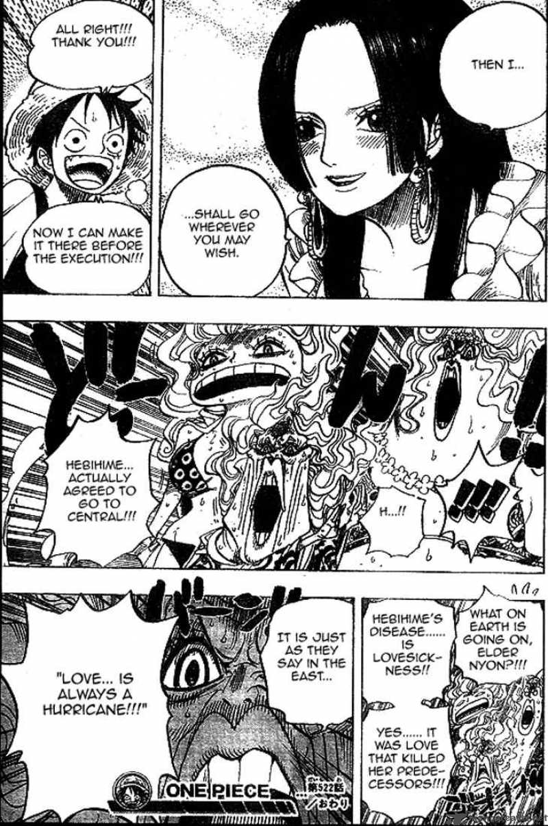 One Piece Chapter 522 page 19 - Chapter 522: Fatal Illness