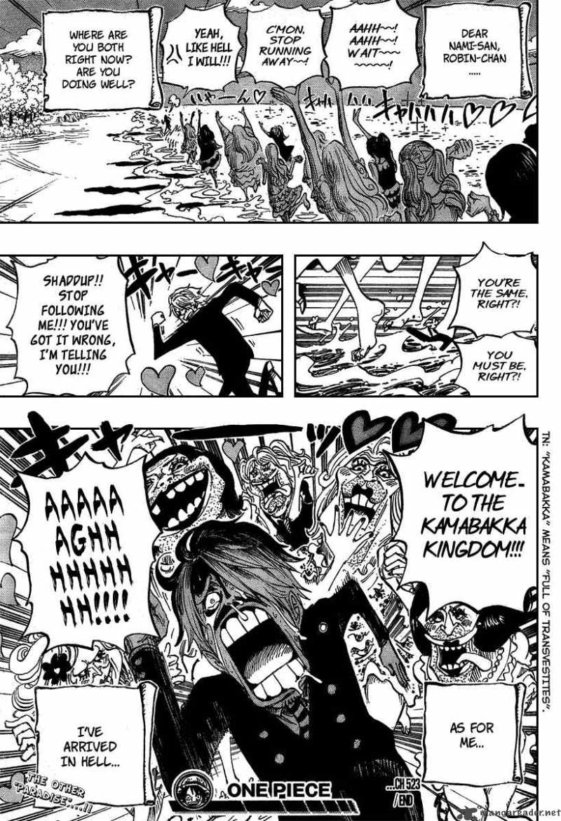One Piece Chapter 523 page 19 - Chapter 523: Hell