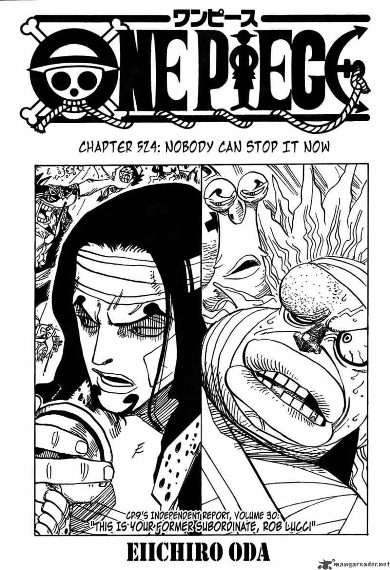 One Piece Chapter 524 page 1 - Chapter 524: No One Can Stop This Now