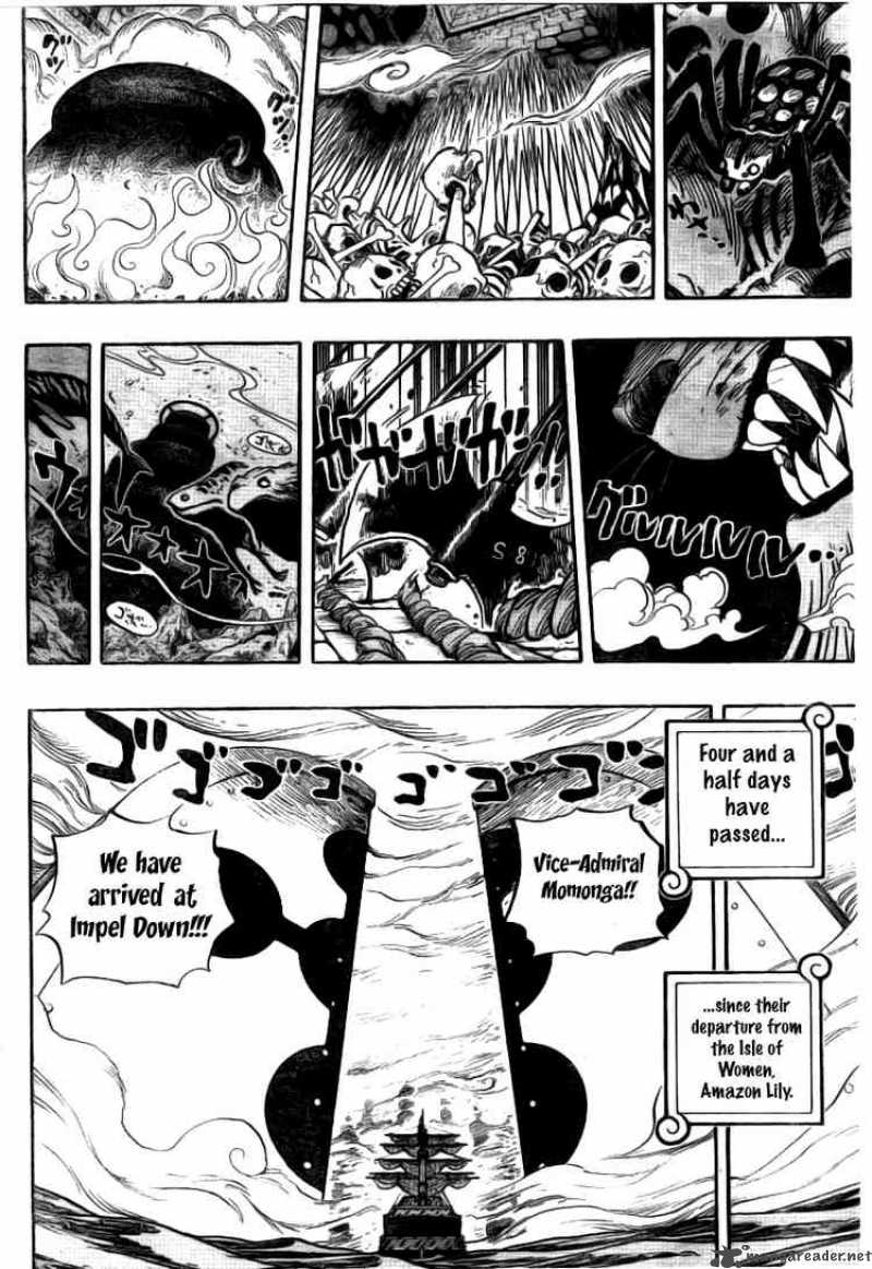 One Piece Chapter 525 page 10 - Chapter 525: The Underwater Prison Impel Down