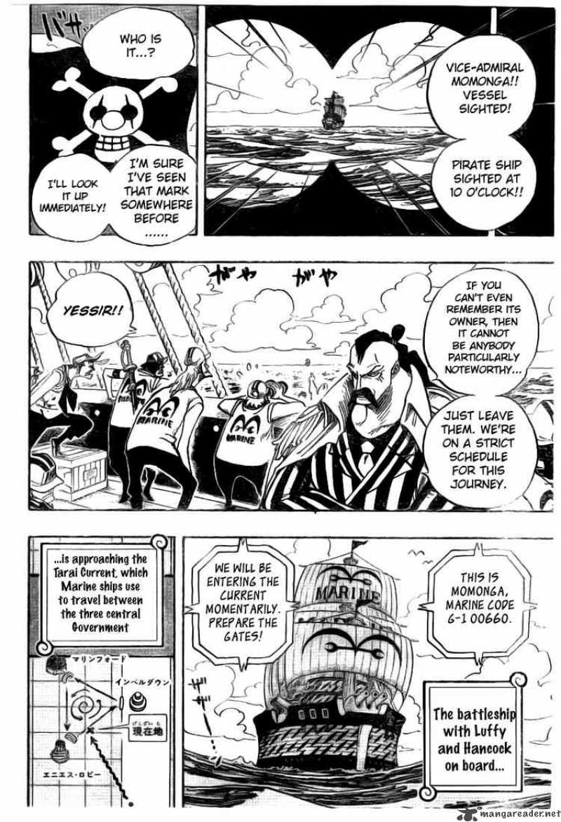 One Piece Chapter 525 page 4 - Chapter 525: The Underwater Prison Impel Down