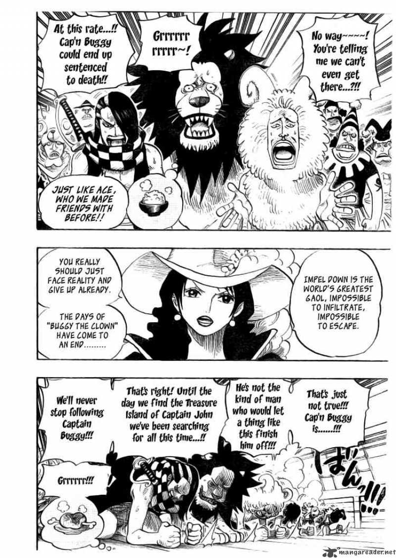 One Piece Chapter 525 page 6 - Chapter 525: The Underwater Prison Impel Down
