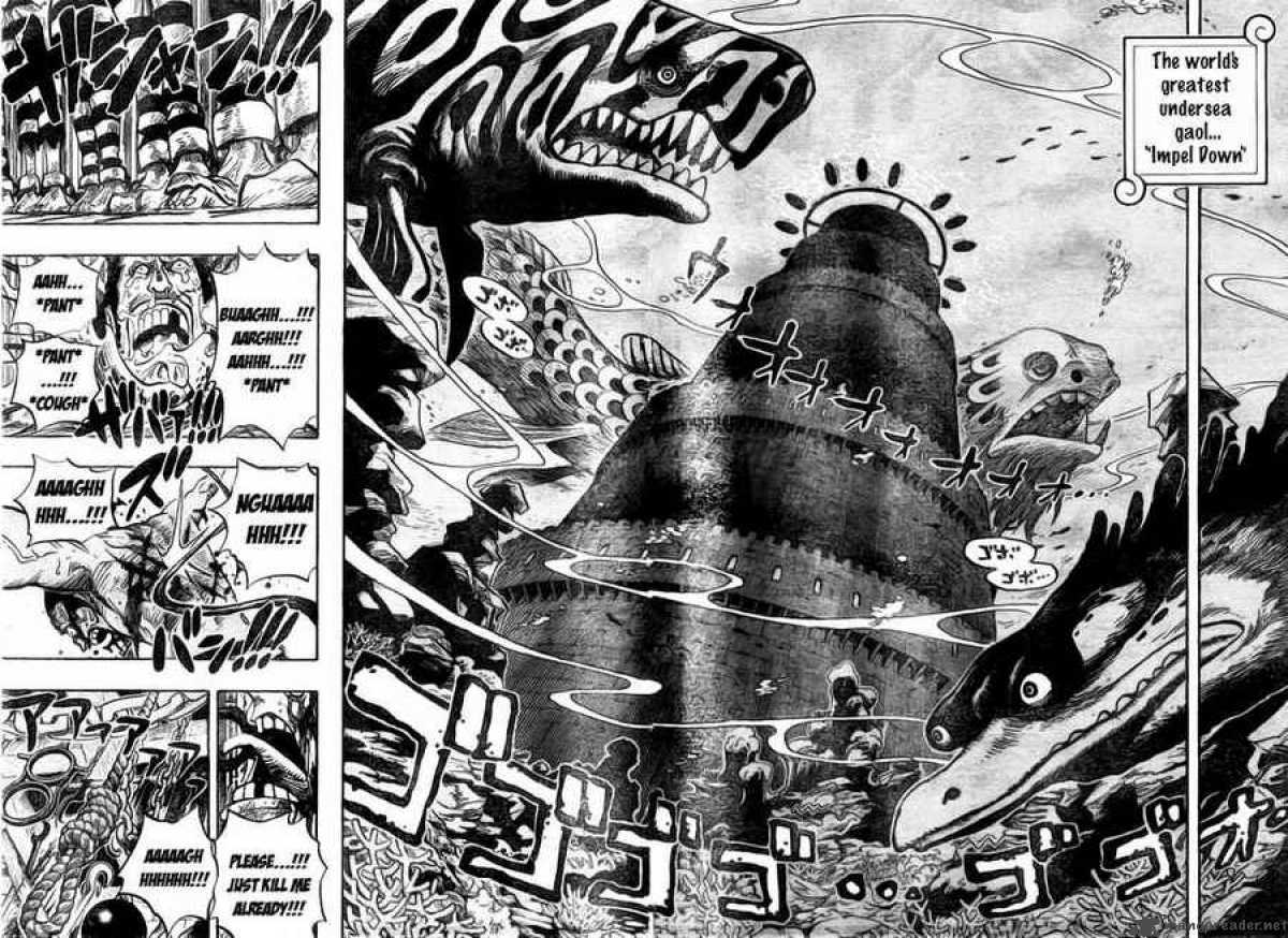 One Piece Chapter 525 page 8 - Chapter 525: The Underwater Prison Impel Down