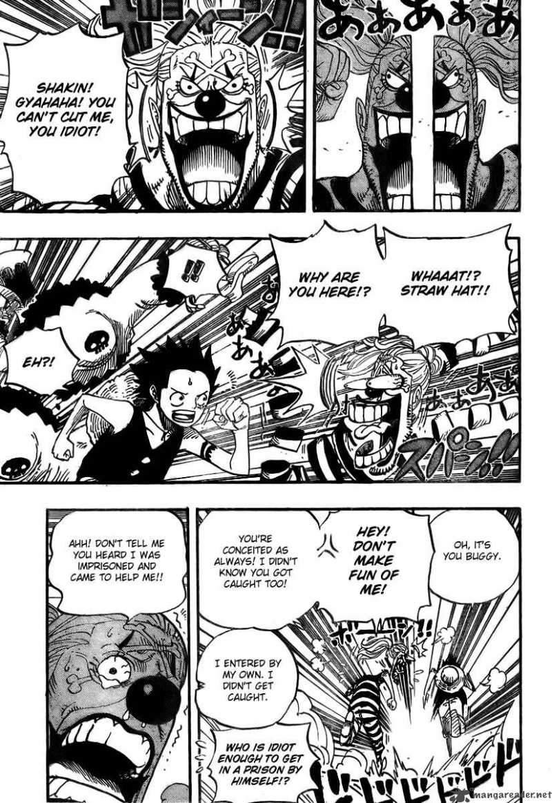 One Piece Chapter 526 page 18 - Chapter 526: Adventure in the Great Prison