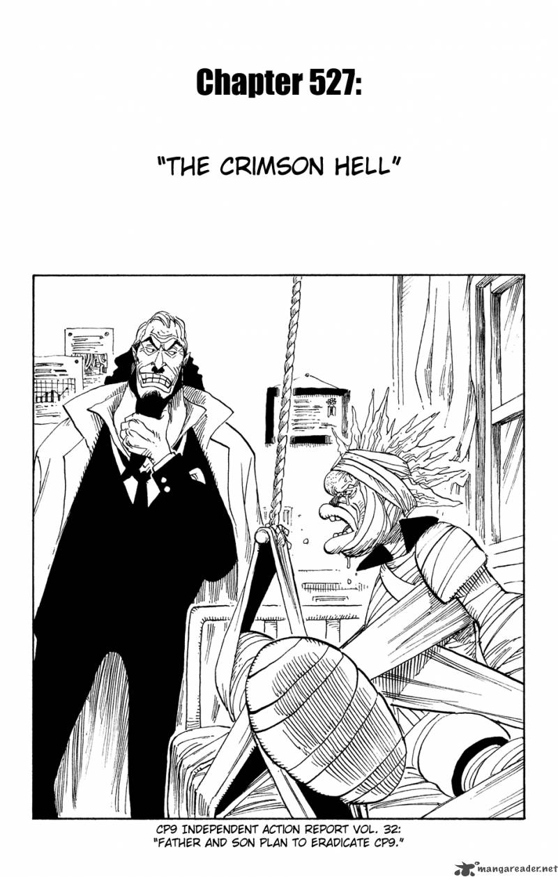 One Piece Chapter 527 page 1 - Chapter 527: Level 1 Crimson Hell