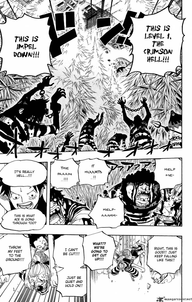One Piece Chapter 527 page 15 - Chapter 527: Level 1 Crimson Hell