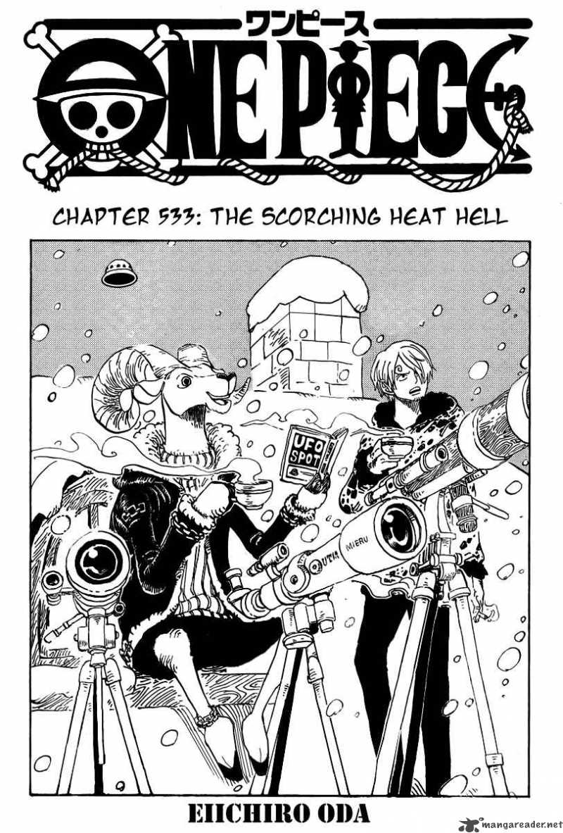 One Piece Chapter 533 page 1 - Chapter 533: Level 4 Inferno Hell
