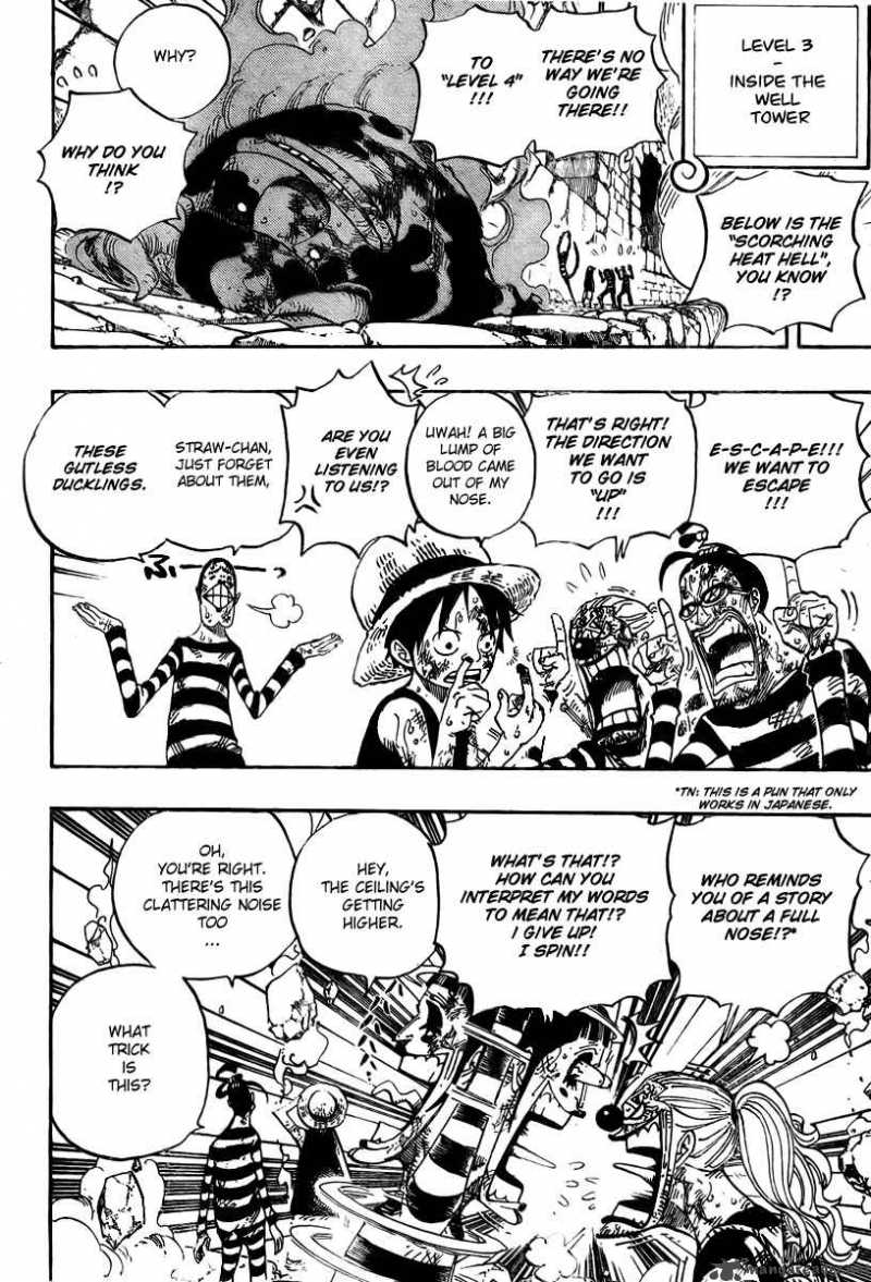 One Piece Chapter 533 page 4 - Chapter 533: Level 4 Inferno Hell