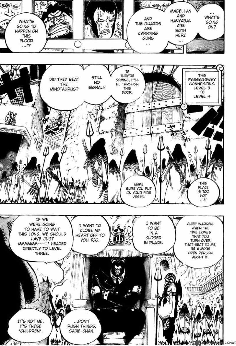 One Piece Chapter 533 page 8 - Chapter 533: Level 4 Inferno Hell