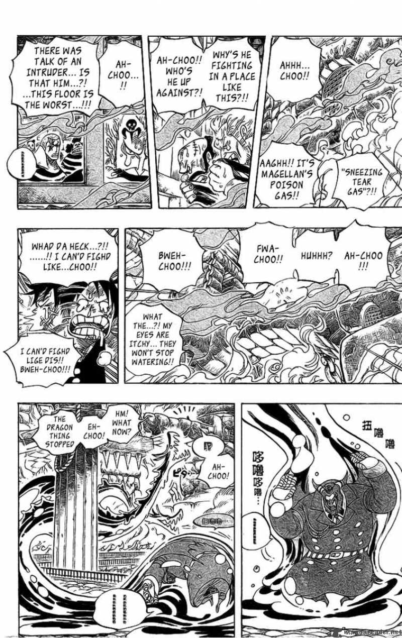 One Piece Chapter 534 page 11 - Chapter 534: Chief Warden Magellan vs. Pirate Luffy