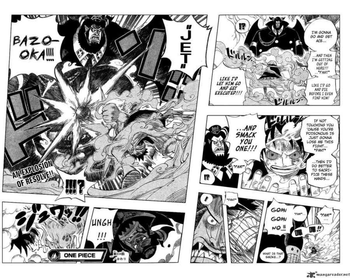 One Piece Chapter 534 page 17 - Chapter 534: Chief Warden Magellan vs. Pirate Luffy