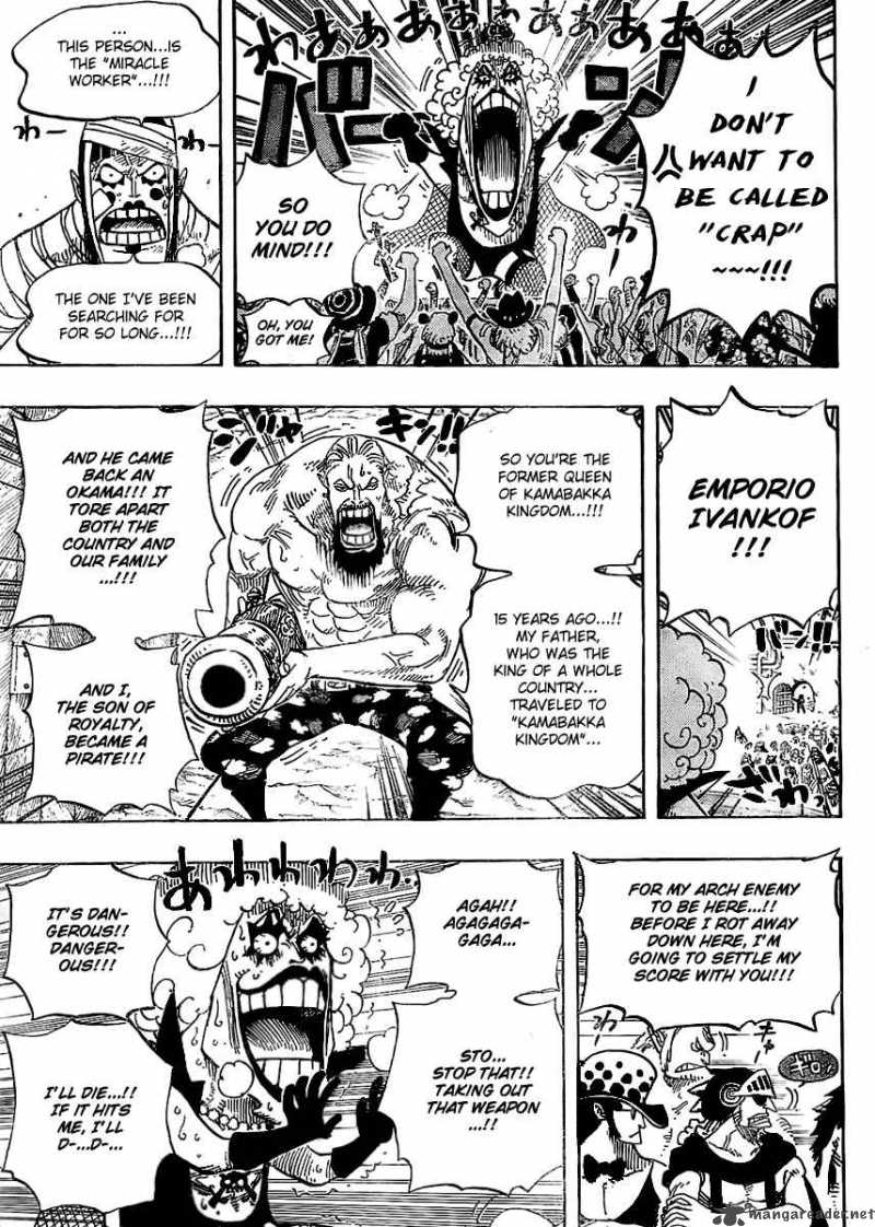 One Piece Chapter 537 page 11 - Chapter 537: Okama in Hell