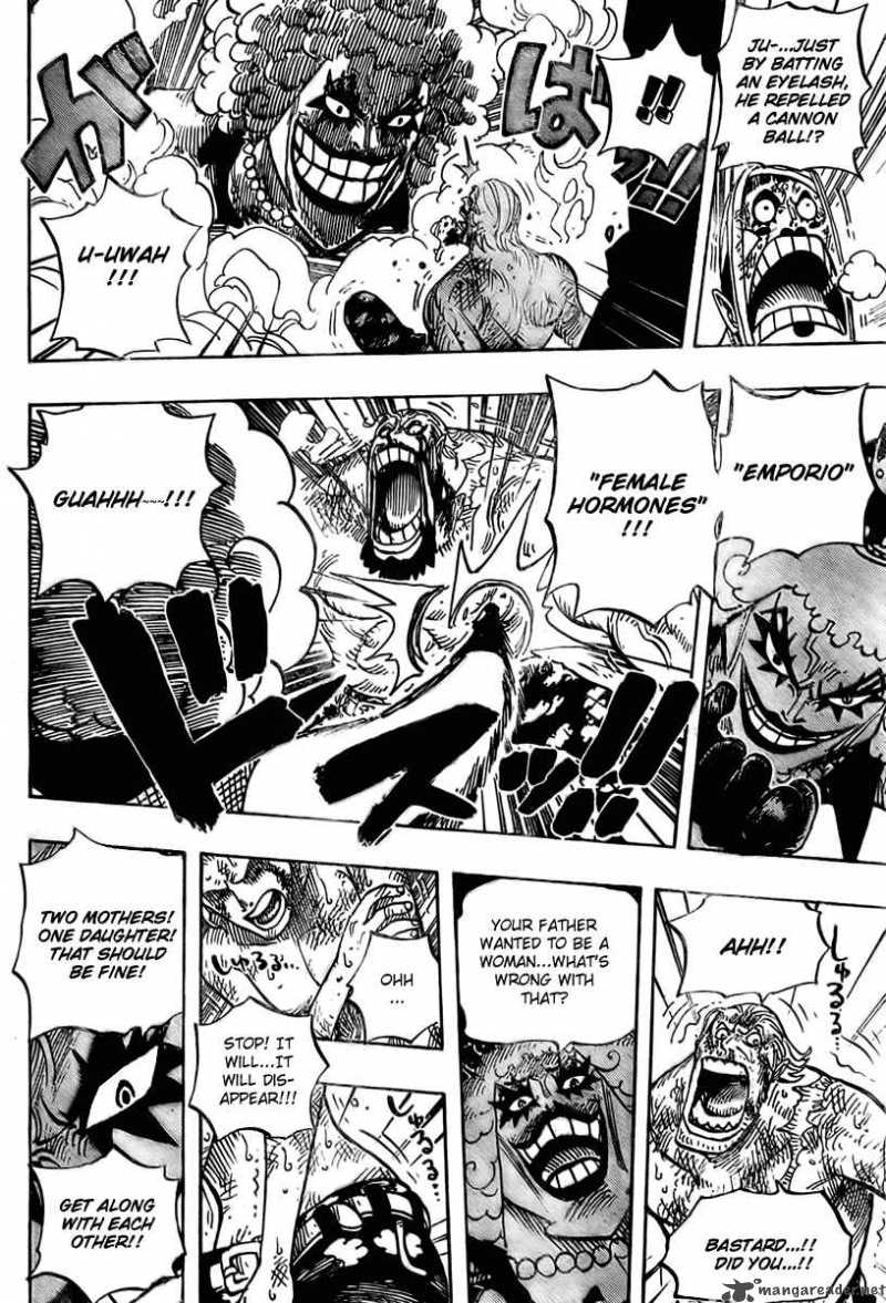 One Piece Chapter 537 page 14 - Chapter 537: Okama in Hell
