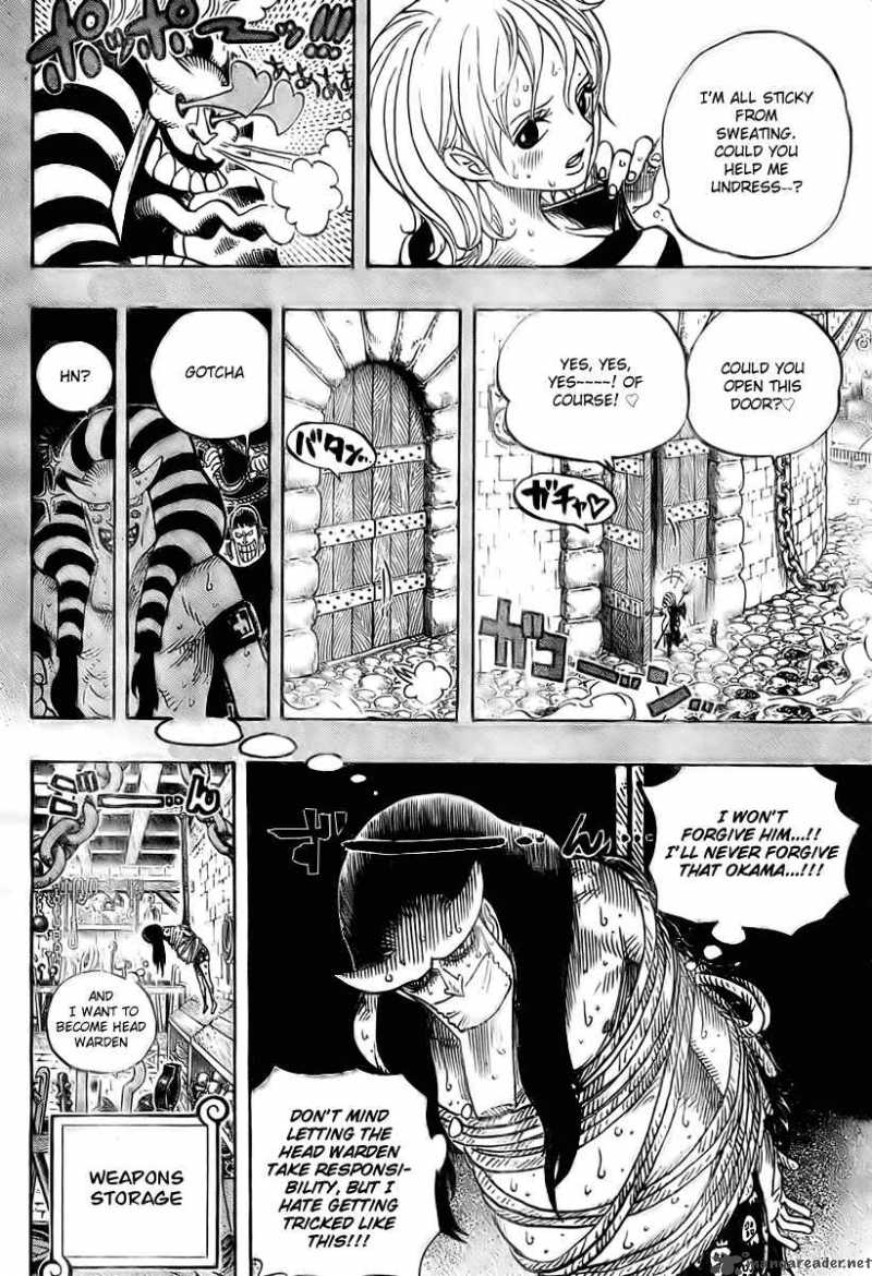 One Piece Chapter 537 page 4 - Chapter 537: Okama in Hell