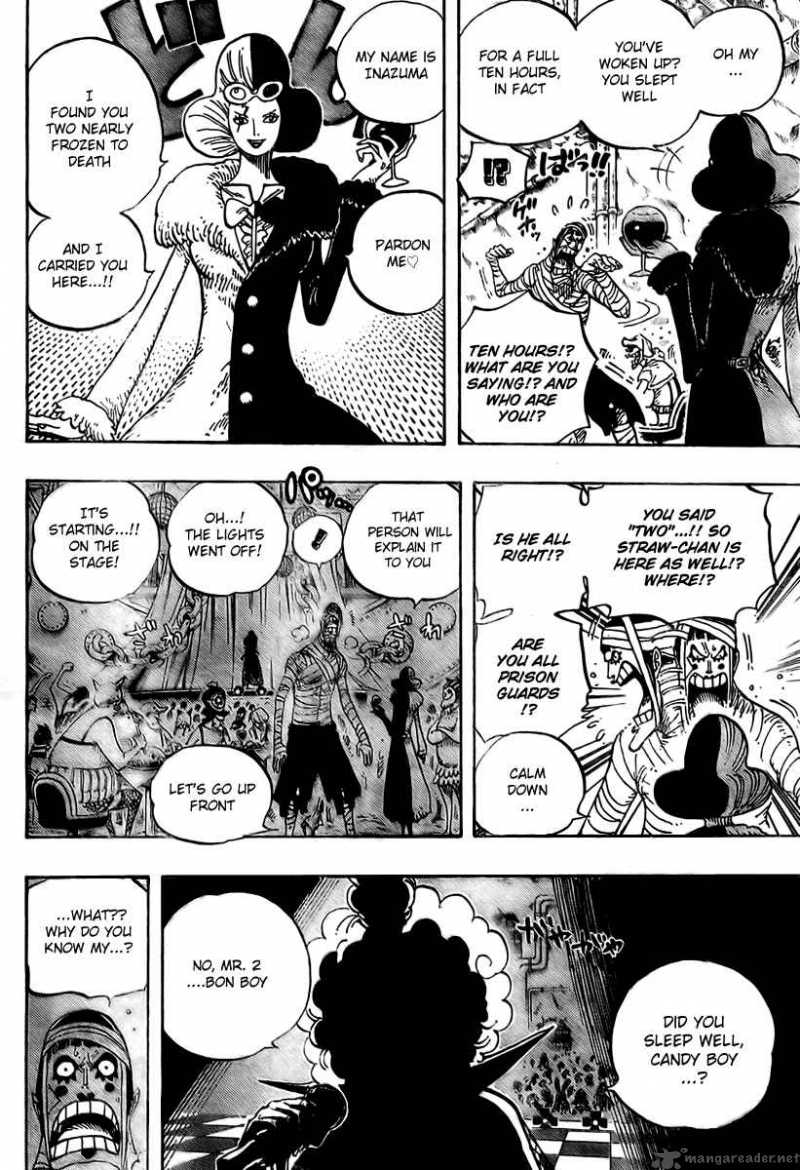 One Piece Chapter 537 page 7 - Chapter 537: Okama in Hell