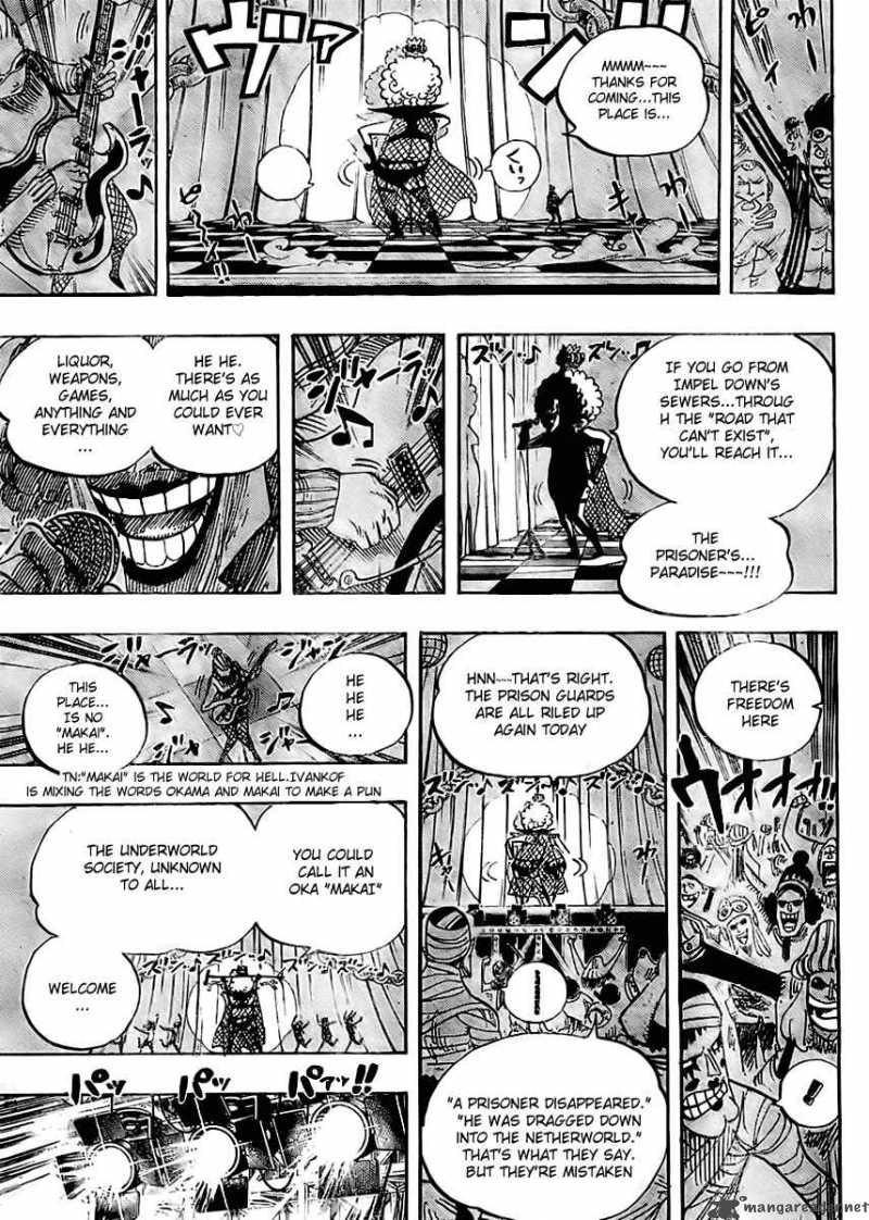 One Piece Chapter 537 page 8 - Chapter 537: Okama in Hell