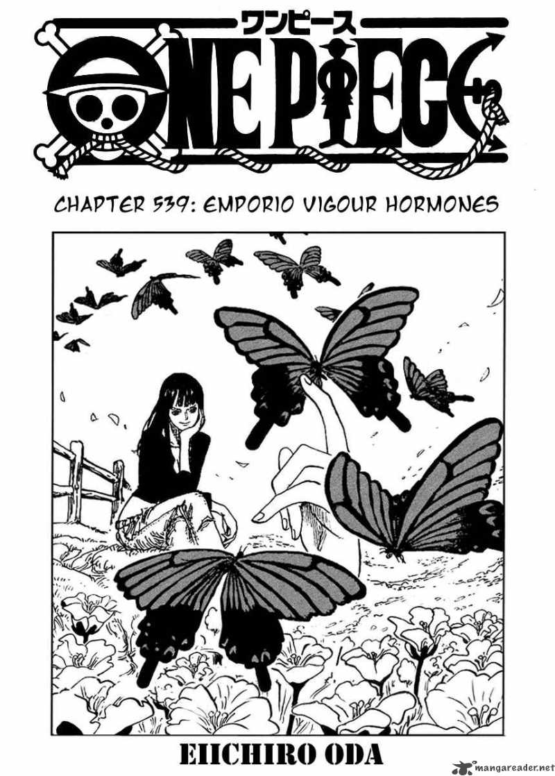 One Piece Chapter 539 page 1 - Chapter 539: Emporio Tension Hormone