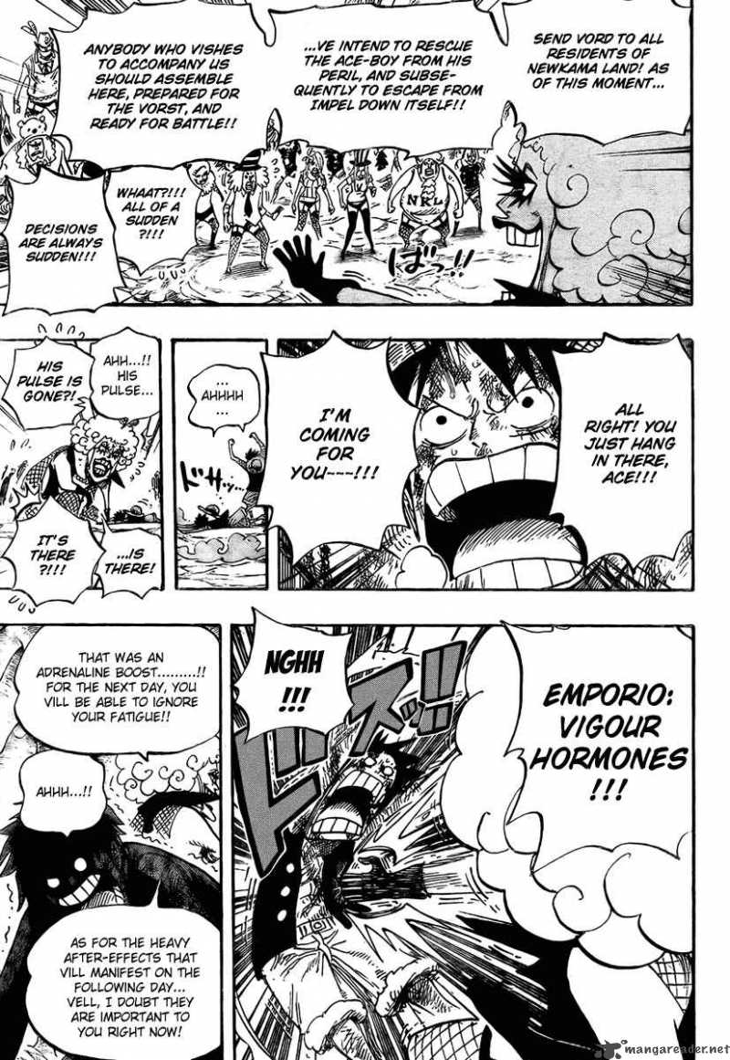 One Piece Chapter 539 page 12 - Chapter 539: Emporio Tension Hormone
