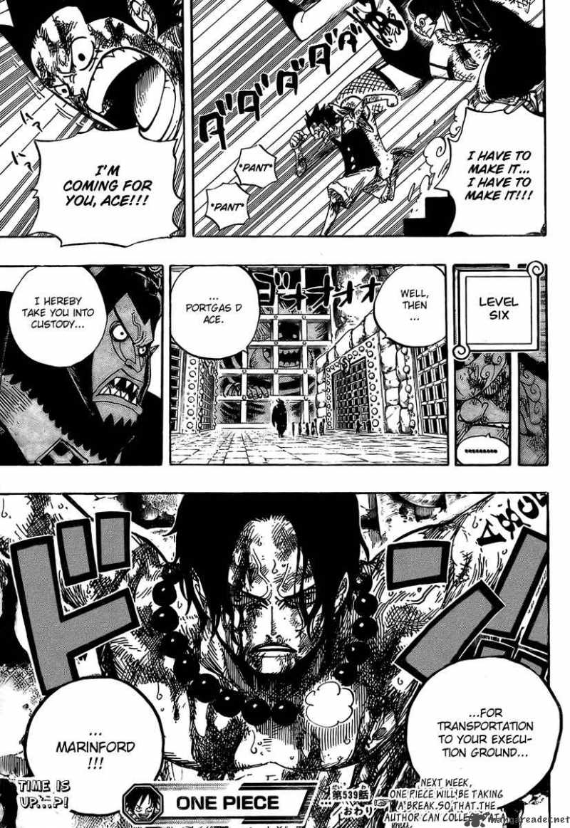 One Piece Chapter 539 page 18 - Chapter 539: Emporio Tension Hormone