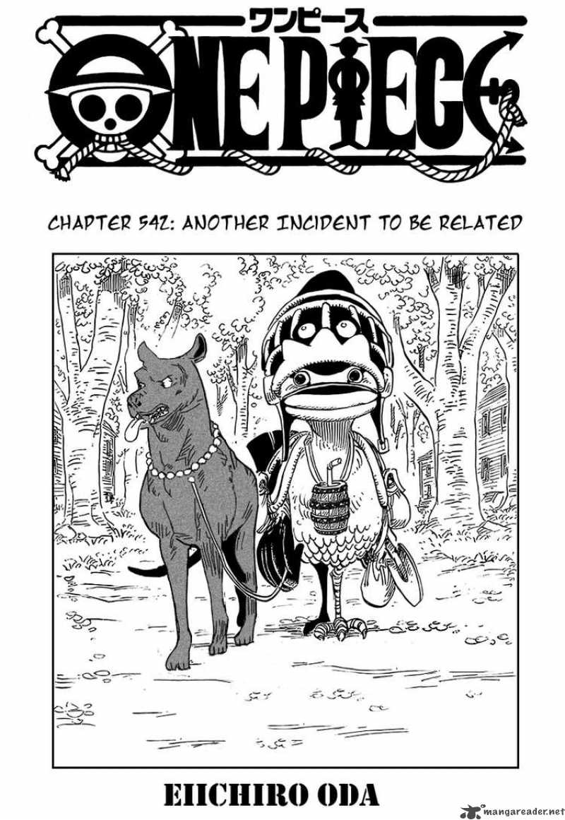 One Piece Chapter 542 page 1 - Chapter 542: Another Incident to Be Told