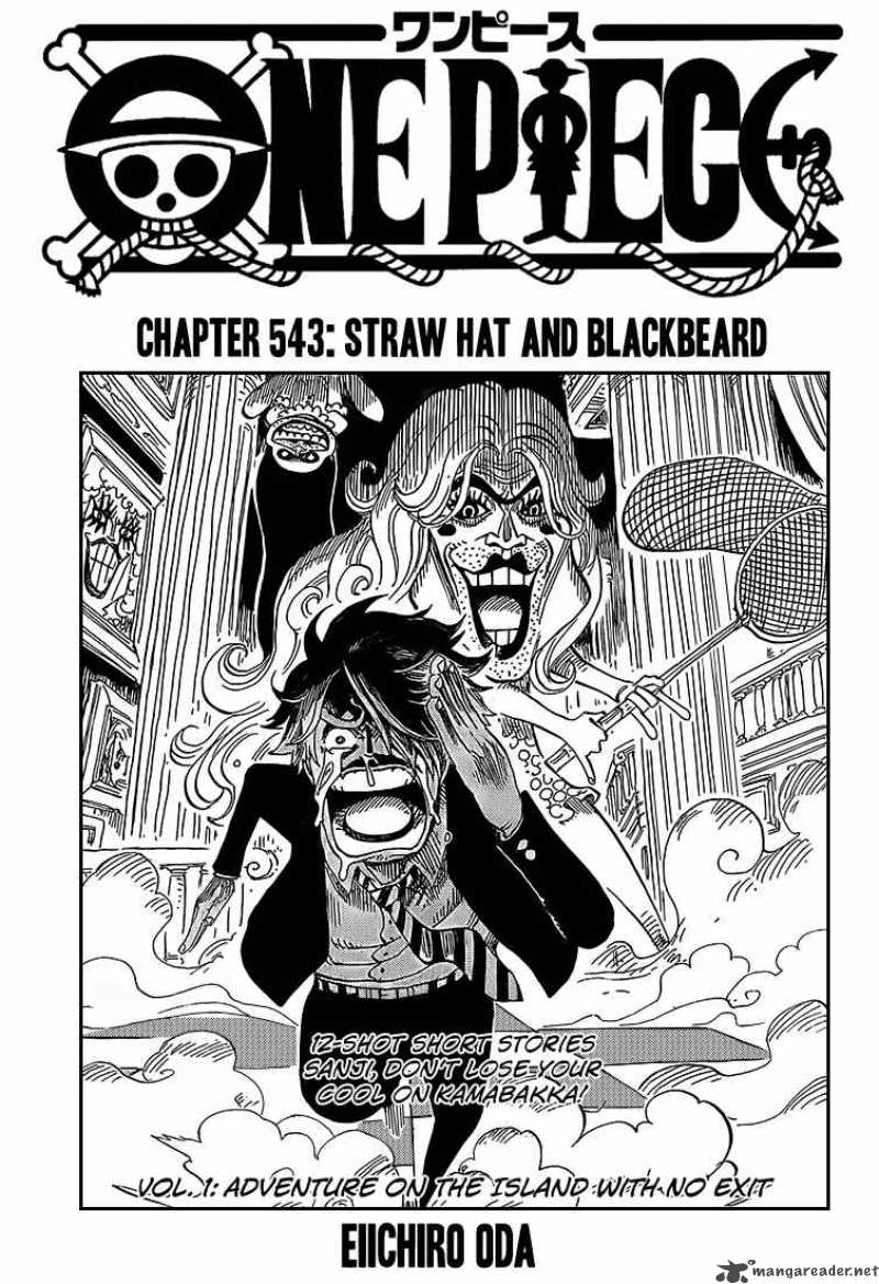 One Piece Chapter 543 page 1 - Chapter 543: Straw Hat and Blackbeard