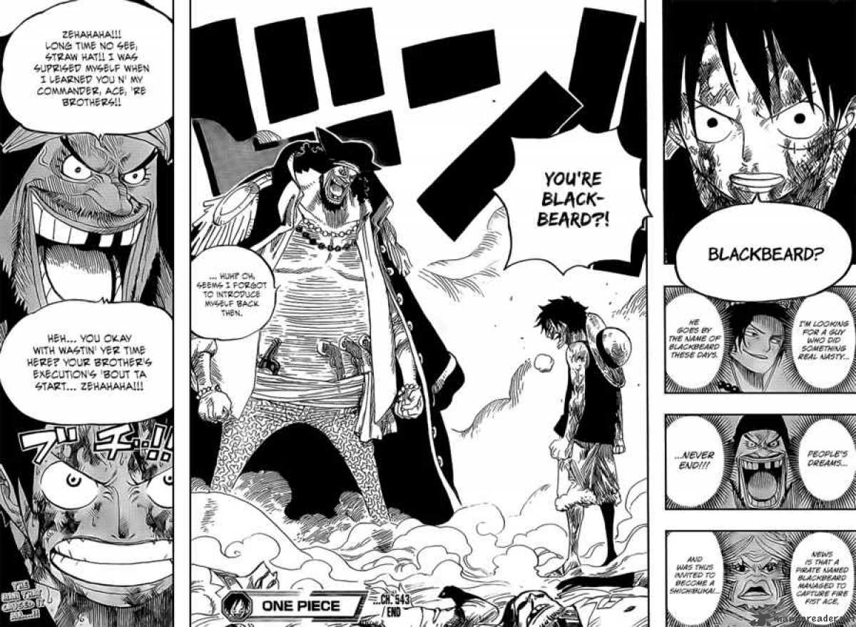 One Piece Chapter 543 page 14 - Chapter 543: Straw Hat and Blackbeard