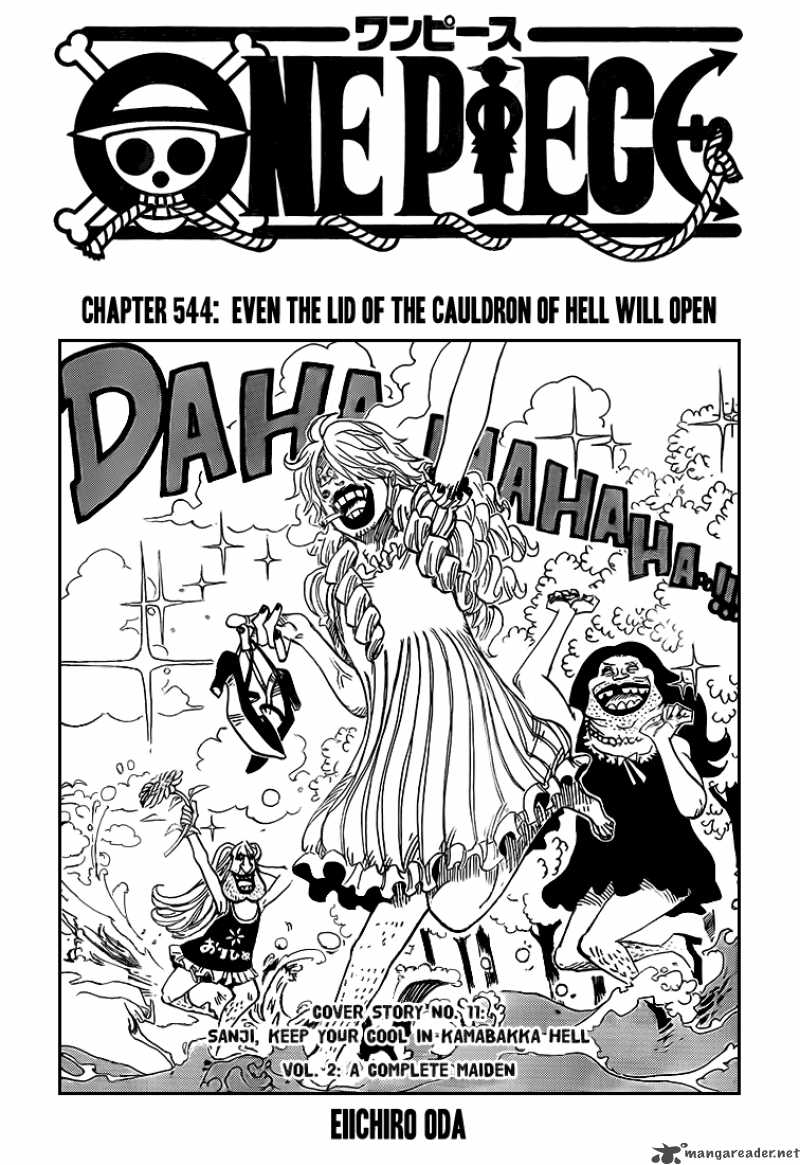 One Piece Chapter 544 page 2 - Chapter 544: The Lid to the Cauldron of Hell Opens