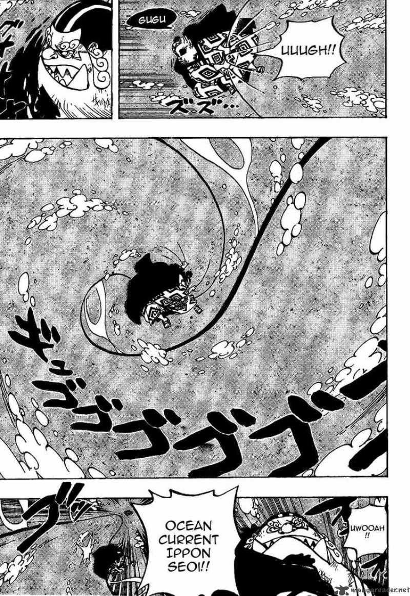 One Piece Chapter 546 page 12 - Chapter 546: Fish-Man Pirate Captain Jinbe, Warlord of the Sea