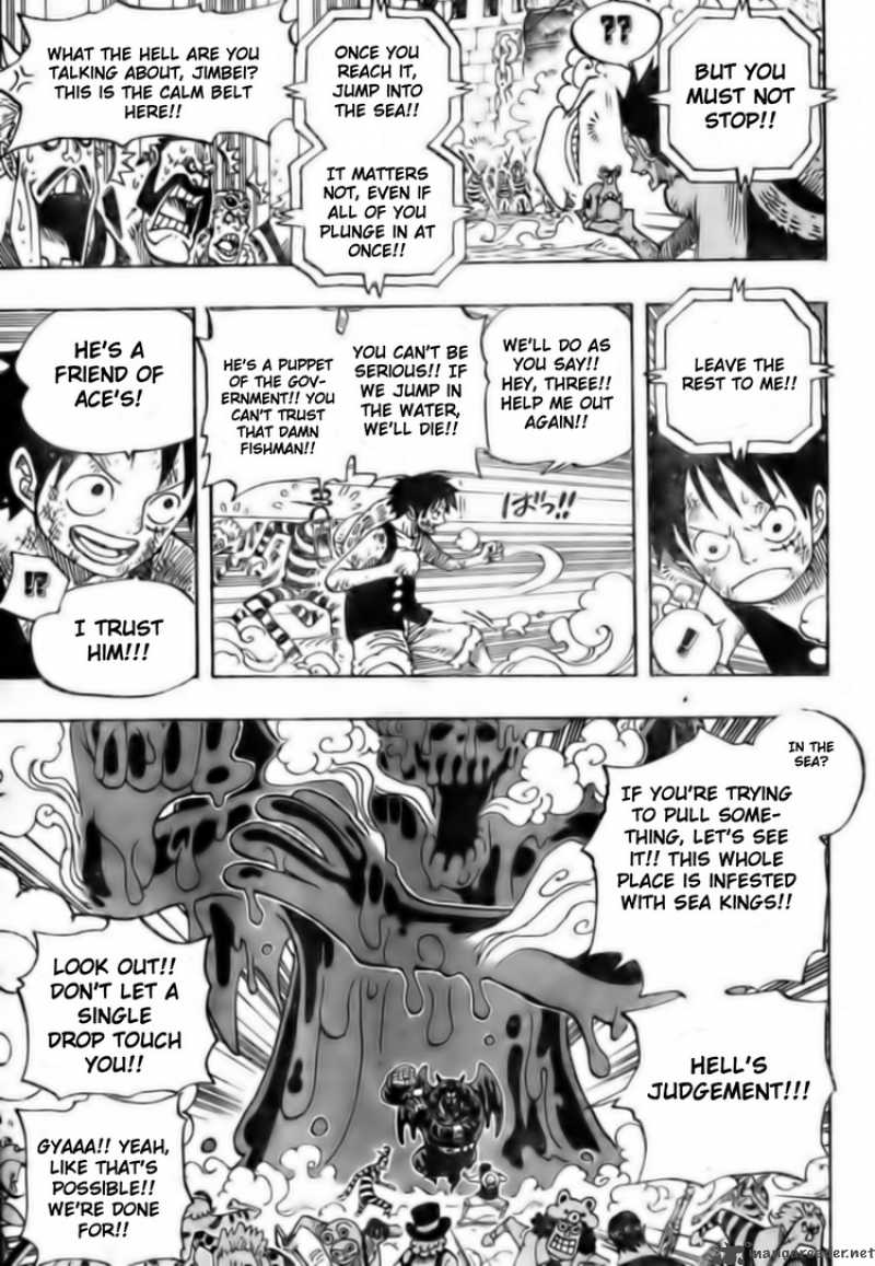 One Piece Chapter 547 page 12 - Chapter 547: Escaping the Island