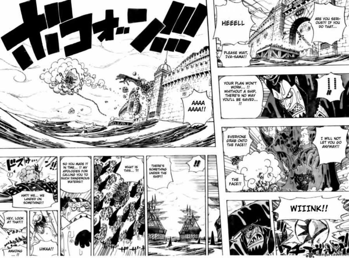 One Piece Chapter 547 page 14 - Chapter 547: Escaping the Island