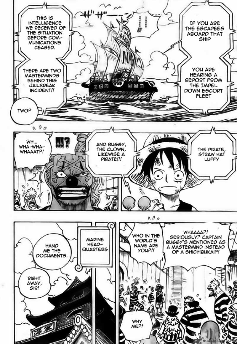 One Piece Chapter 549 page 10 - Chapter 549: Ship Sailing Forth