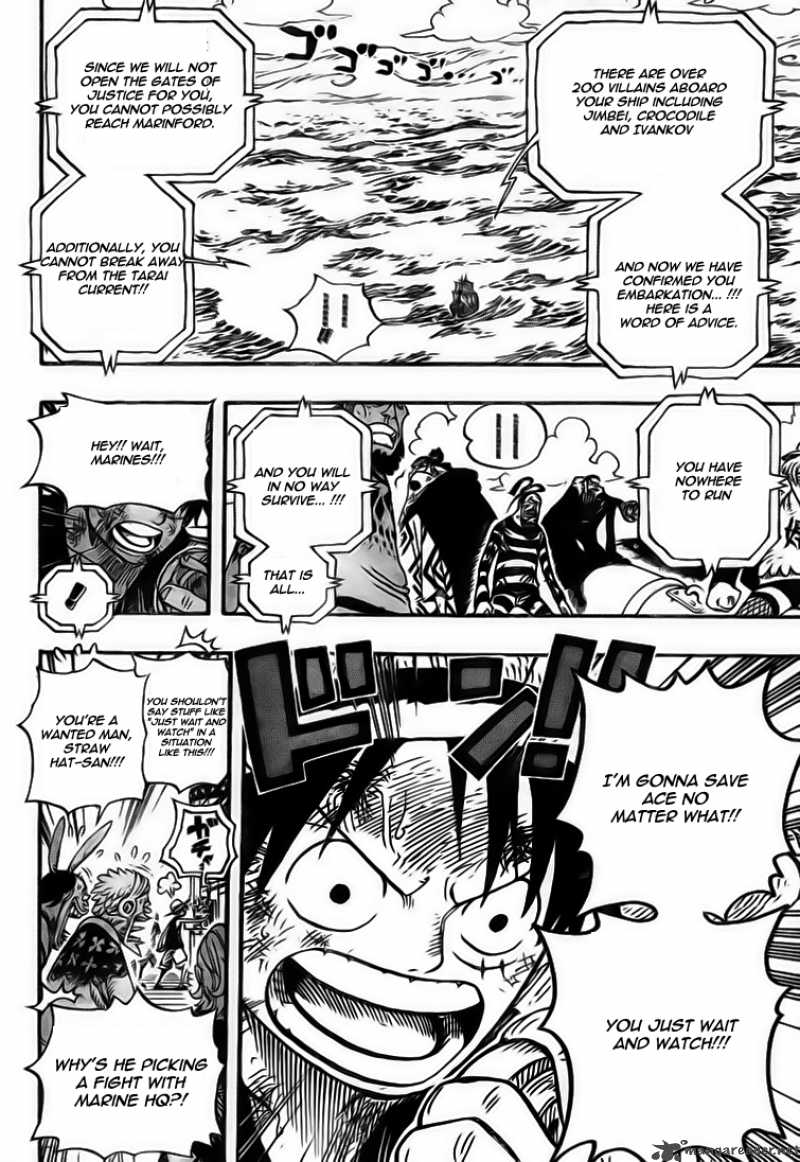 One Piece Chapter 549 page 12 - Chapter 549: Ship Sailing Forth