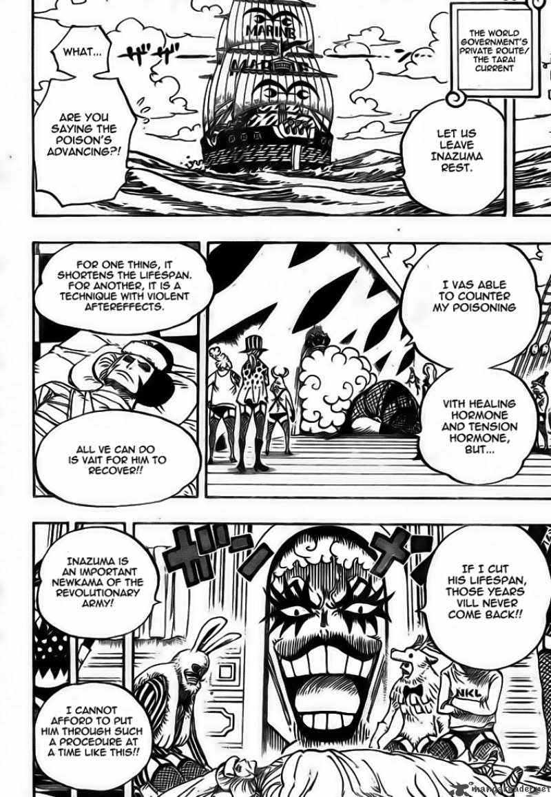 One Piece Chapter 549 page 4 - Chapter 549: Ship Sailing Forth