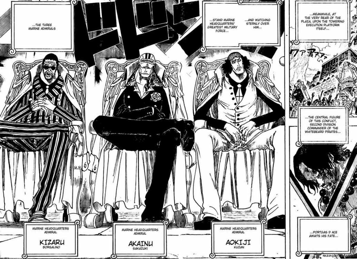One Piece Chapter 550 page 8 - Chapter 550: Marine Headquarters