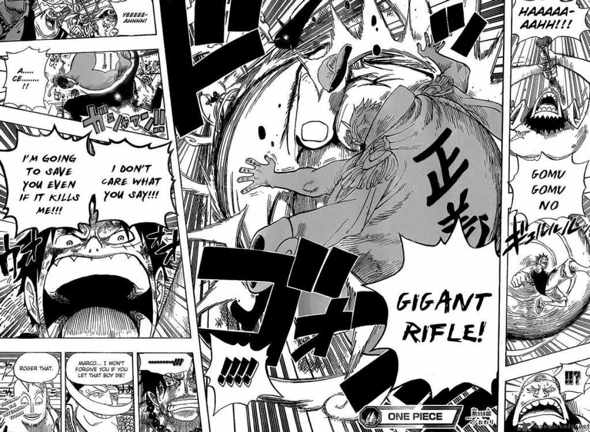 One Piece manga, chapter 558, page 14 of 17