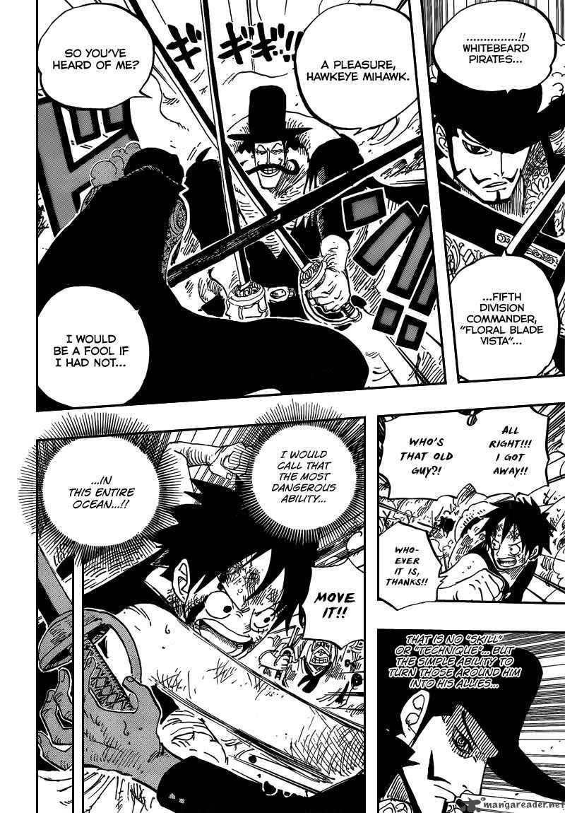 One Piece Chapter 561 page 12 - Chapter 561: Luffy vs. Mihawk