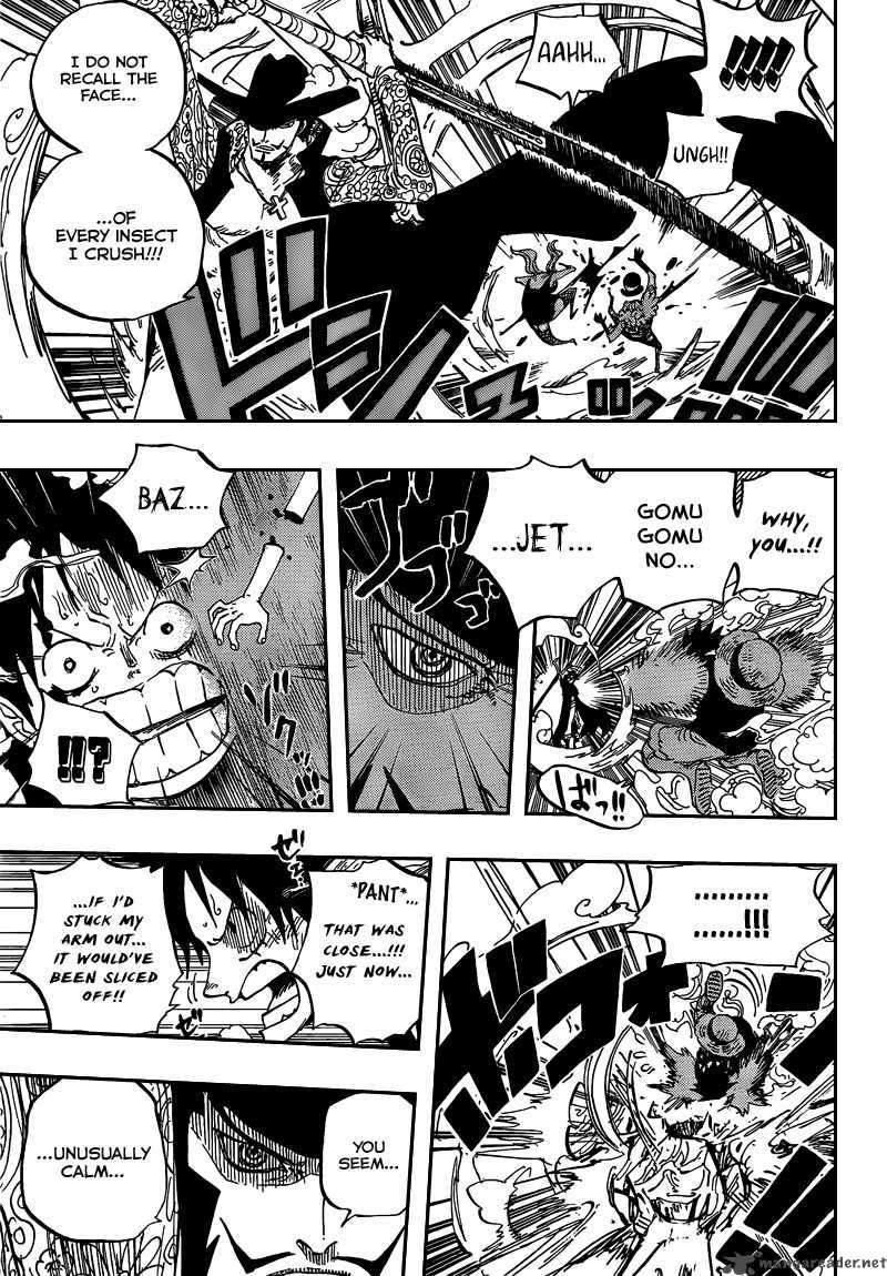 One Piece Chapter 561 page 6 - Chapter 561: Luffy vs. Mihawk
