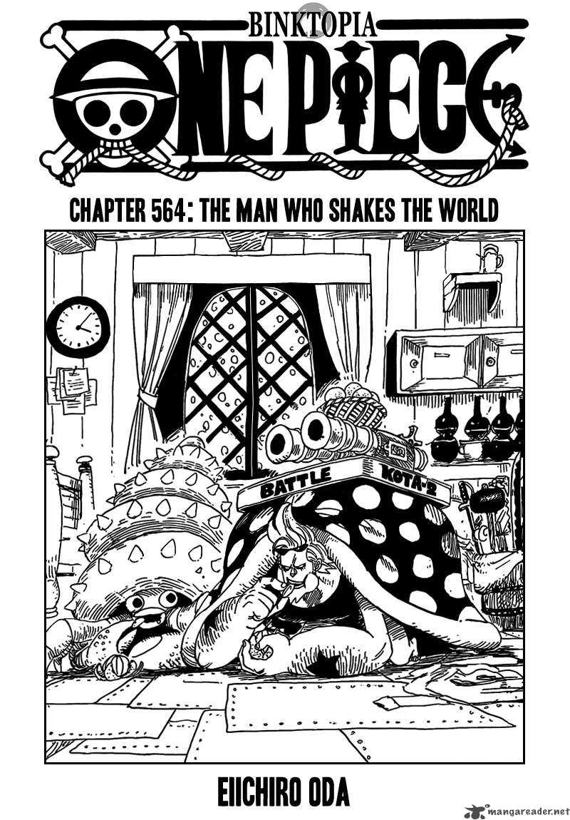 One Piece Chapter 564 page 2 - Chapter 564: The Man Who Shook the World