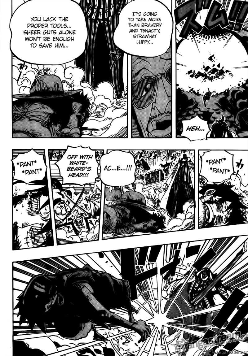 One Piece Chapter 567 page 12 - Chapter 567: Marineford Marine Headquarters - Oris Plaza