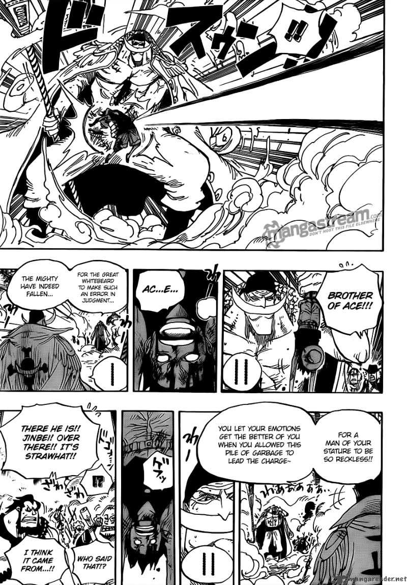 One Piece Chapter 567 page 13 - Chapter 567: Marineford Marine Headquarters - Oris Plaza
