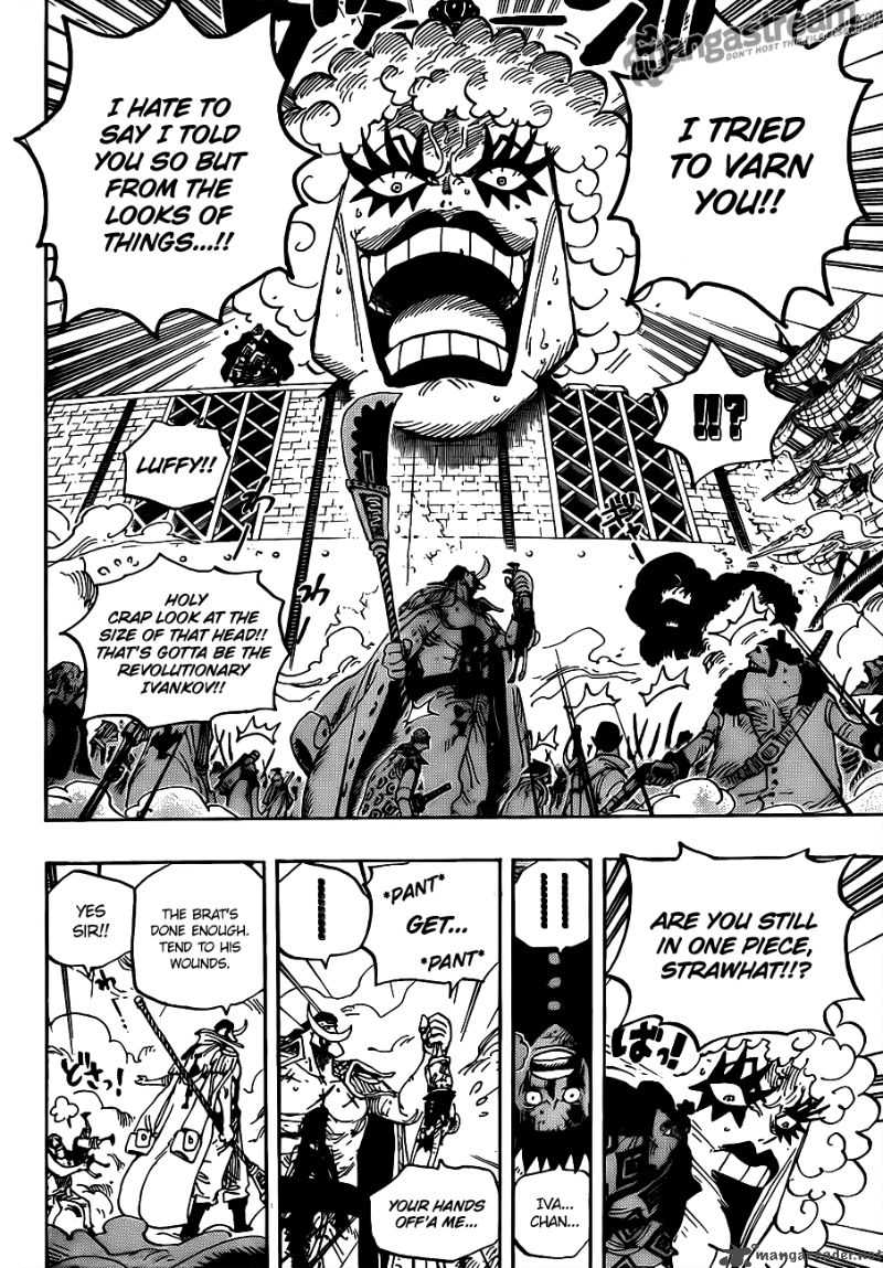 One Piece Chapter 567 page 14 - Chapter 567: Marineford Marine Headquarters - Oris Plaza