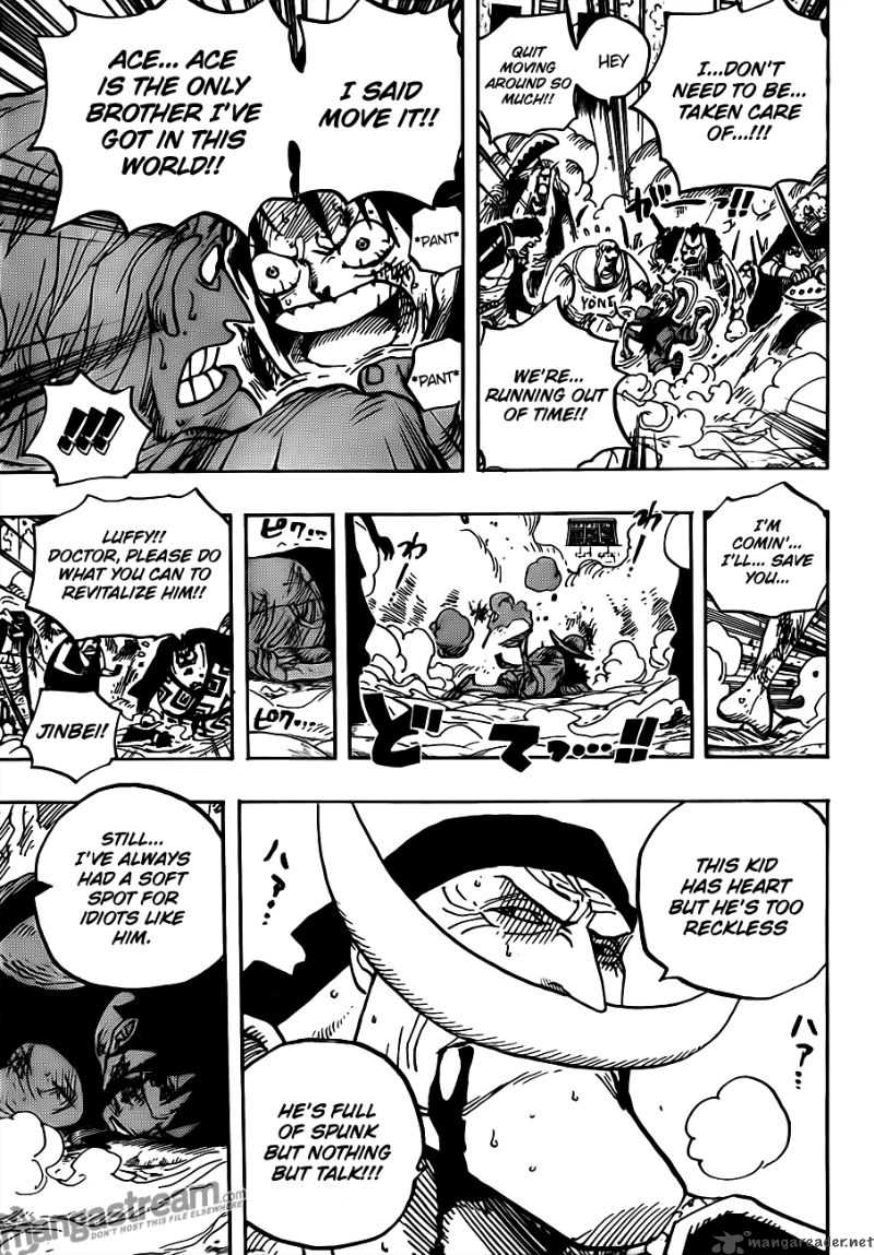 One Piece Chapter 567 page 15 - Chapter 567: Marineford Marine Headquarters - Oris Plaza