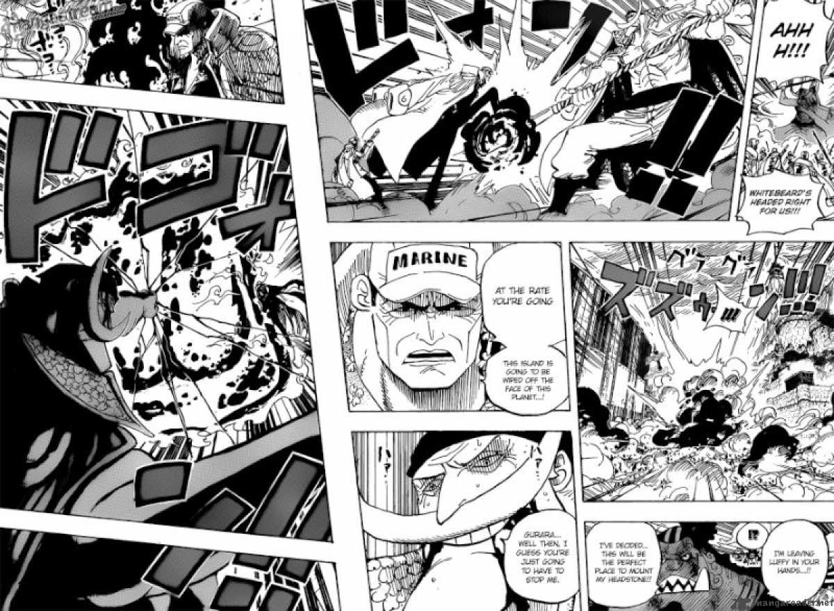 One Piece Chapter 567 page 16 - Chapter 567: Marineford Marine Headquarters - Oris Plaza